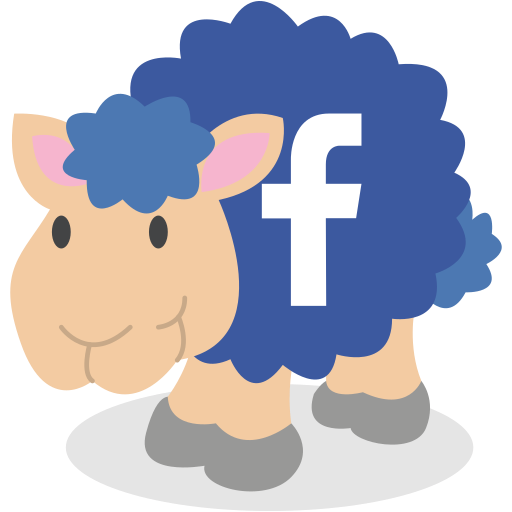 Sheep, facebook, social network icon