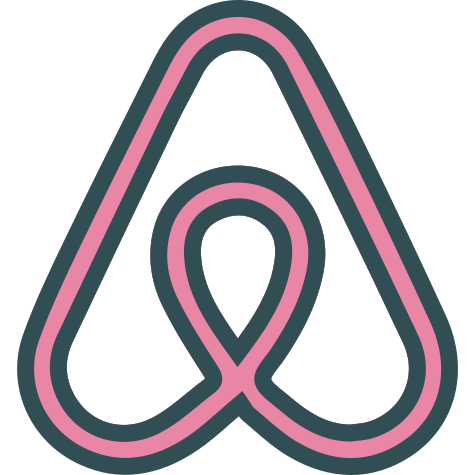 Airbnb, brand, logo, network, social icon