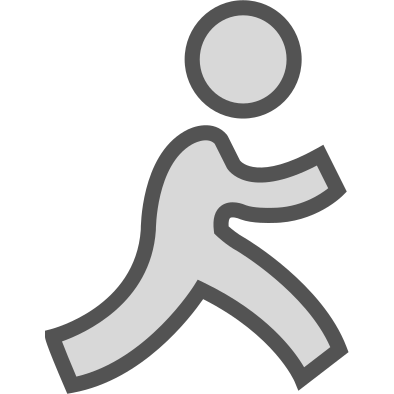 Aim, brand, logo, network, social icon