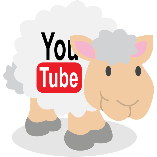 Sheep, youtube, social network icon