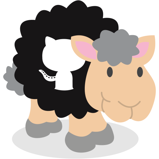 Sheep, github, social network icon
