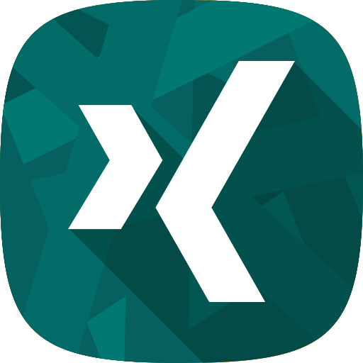 Recruitment, xing, social network icon