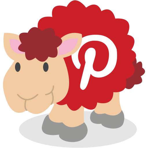 Sheep, social network, pinterest icon