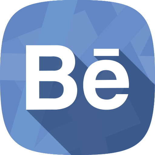 Portfolio, behance, social network icon
