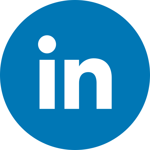 Circle, linkedin, round icon, social media, social network icon