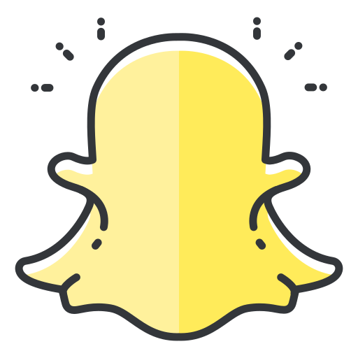 Social media, snapchat, network, interaction icon