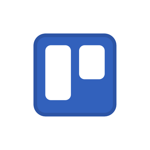 Square, trello, logo, network, social icon