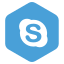 Social Media Round Corner Hexagon Filled icon 64x64