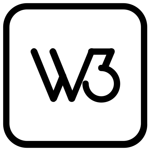 Media, network, social, w3 icon