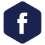 Social Media Round Corner Hexagon Filled icon 64x64