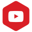Social Media Round Corner Hexagon Filled icon 64x64