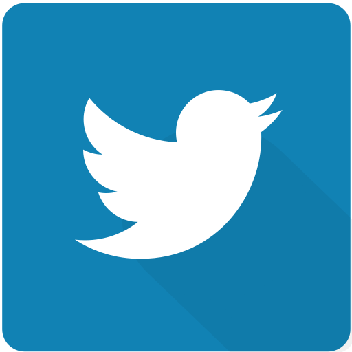 Design, material, twitter, network, social, square, website icon