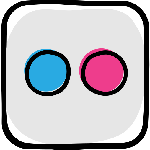 Network, flickr, social media icon