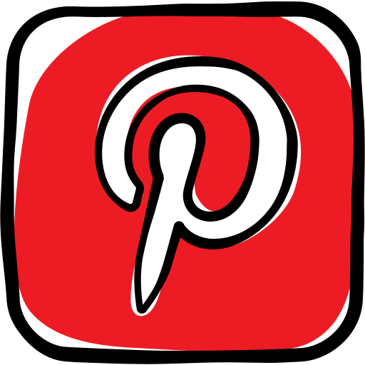 Network, pinterest, social media icon