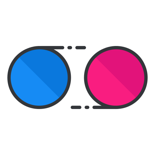 Flickr, internet, network, online, social media, connection icon