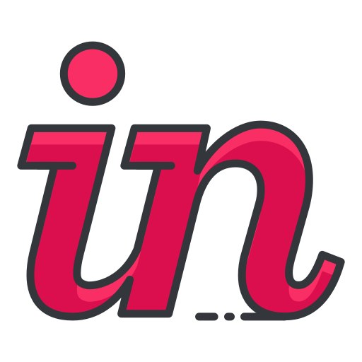 In, internet, network, online, social media, connection icon