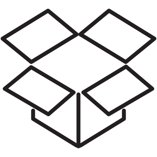 Dropbox, media, social, network icon