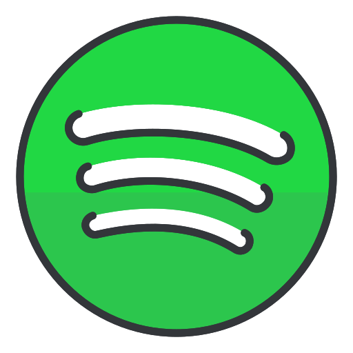 Entertainment, network, spotify, interaction, connection, music, audio icon
