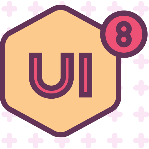 Brand, logo, network, social, ui8 icon
