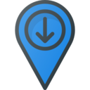arrows,maps and location,location,down,pointing,we are here,pointing down,you are here