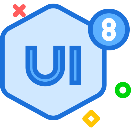 Brand, logo, network, social, ui8 icon