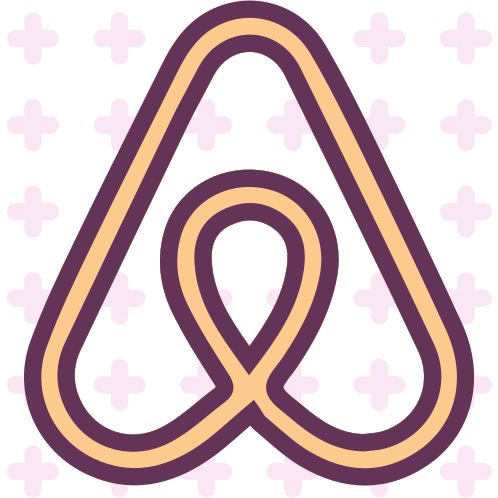 Airbnb, brand, logo, network, social icon
