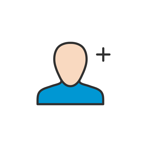 Add user, friend request, grow network, network icon