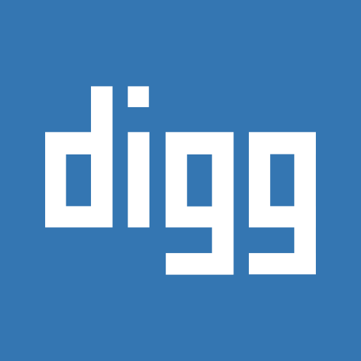 Digg, digger, network, social icon