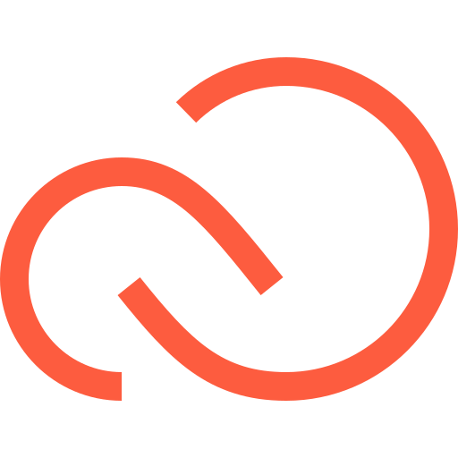 Adobe, app, application, cloud, creative, logo, software icon