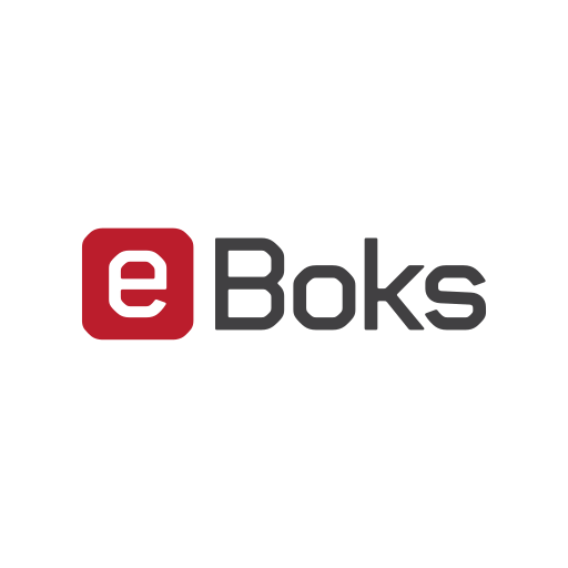 E, boks, logo, brand icon