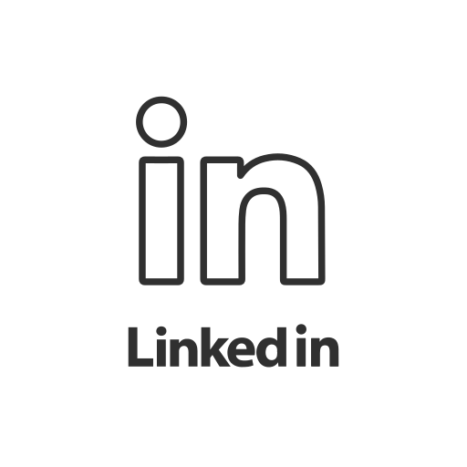 Brand, label, linkedin, logo icon