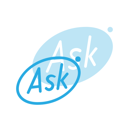 Ask, brand, brands, logo, logos icon