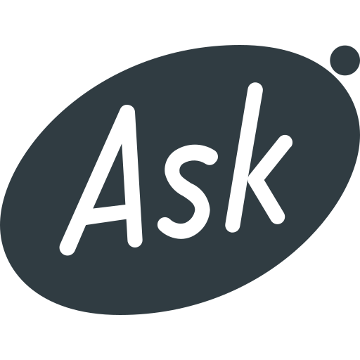 Ask, brand, brands, logo, logos icon