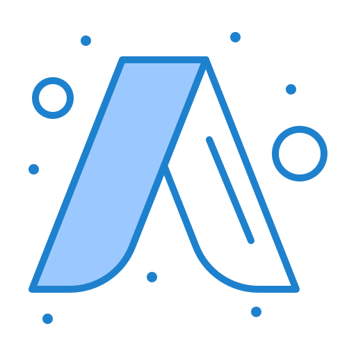 Ad, brand, google, logo, product, words icon