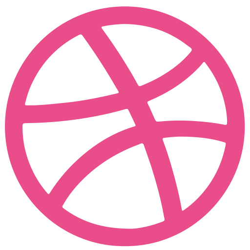 Dribbble, brand, logo icon