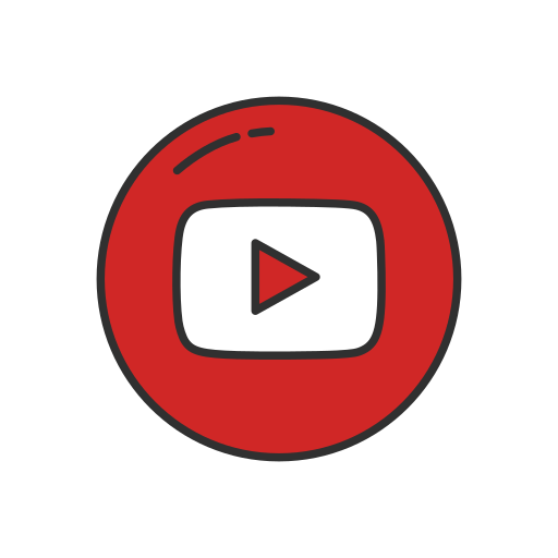 Logo, social media, youtube icon
