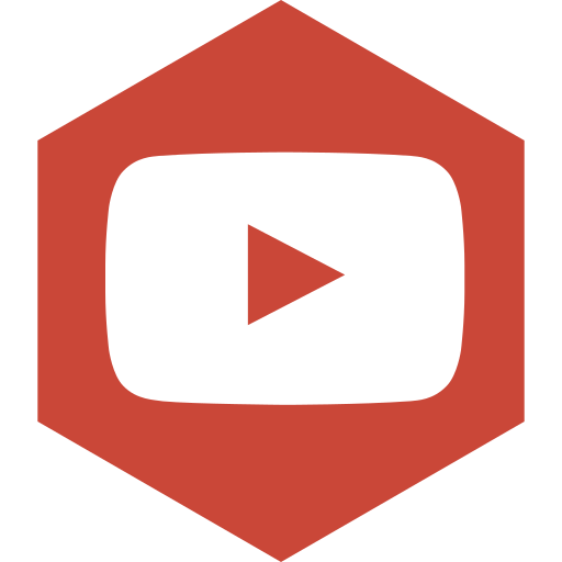 Hexagon, media, social, youtube icon