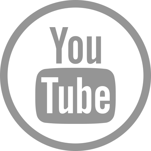 Circle, youtube, play, video icon