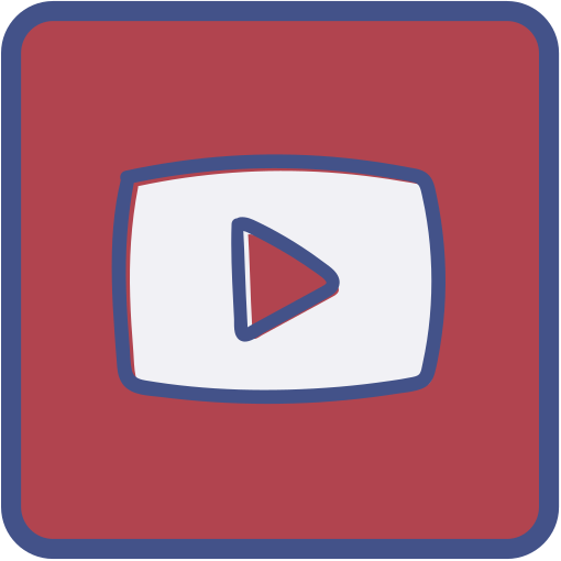 Metro, outline, youtube icon