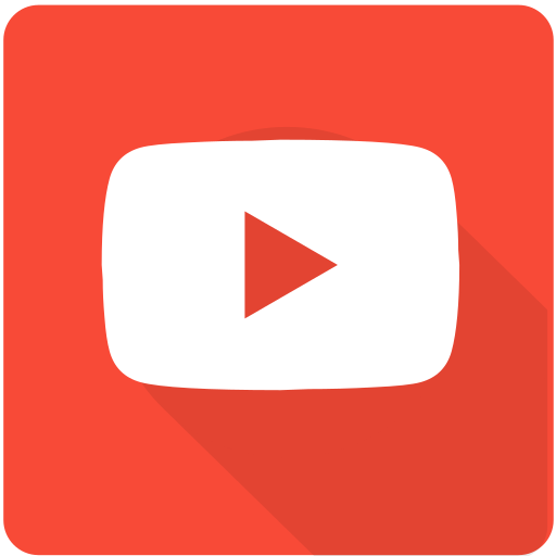 Design, material, youtube, play, square, video, web icon