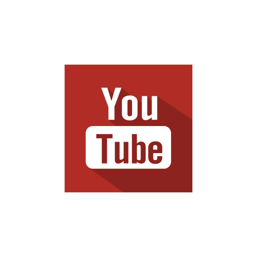 Media, set, shadow, social, youtube icon