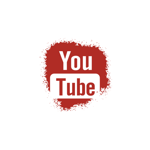 Colour, media, set, social, spray, youtube icon