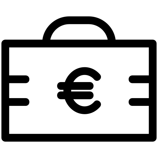 Euro, currency, money, business, finance, bank, 2 icon