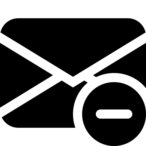 Envelope, dash, fill icon