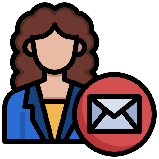 Email, message, envelope, dm, user icon