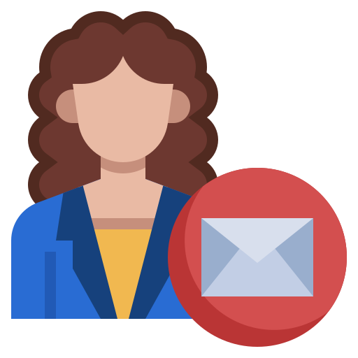 Email, message, envelope, dm, user icon