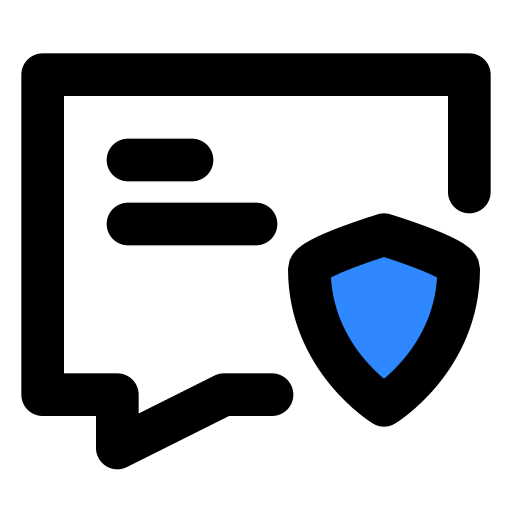 Message, security icon