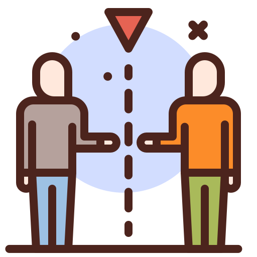 No, contact, interaction, untact icon