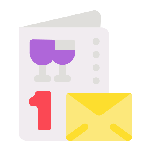 Email, invitation, new year, holliday, party, festive, year icon