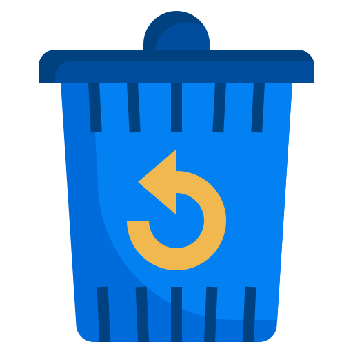 Reply, email, delete, recycle, trash, can, interface icon